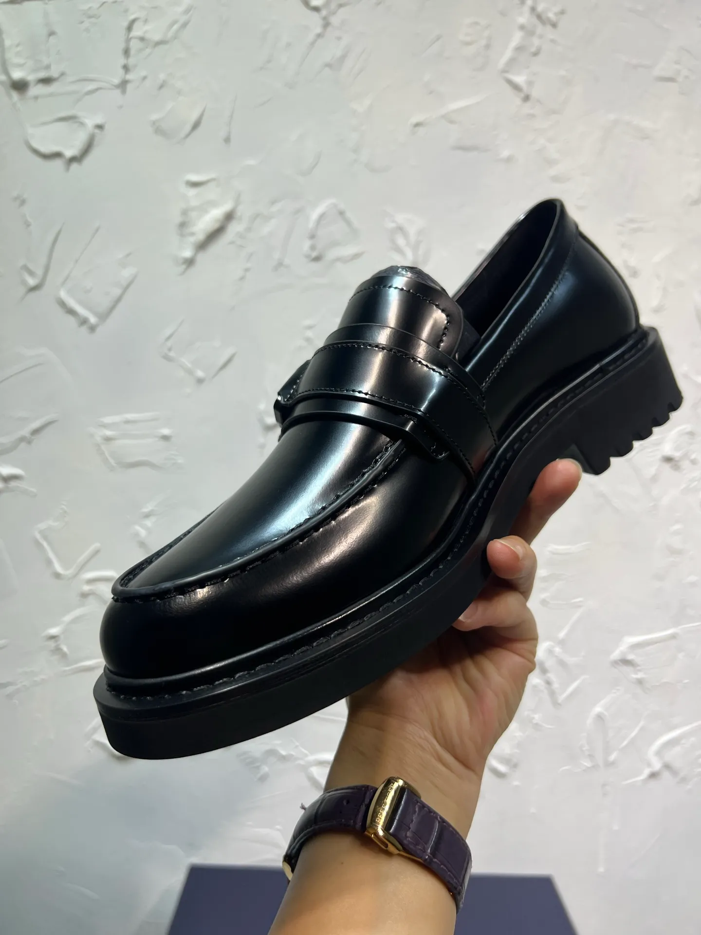 P780 2025 latest Dior/Dior men's logo leather shoes, buckled GRANVILLE moccasin loafers, imported cowhide open edge beads, cowhide lining, full package, code number 39-46